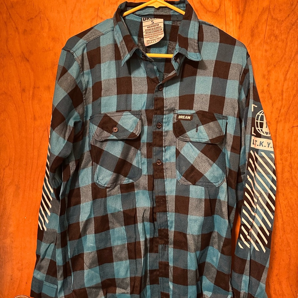 Blue and Black Dream Clothing Let Them Know You Love Them Flannel